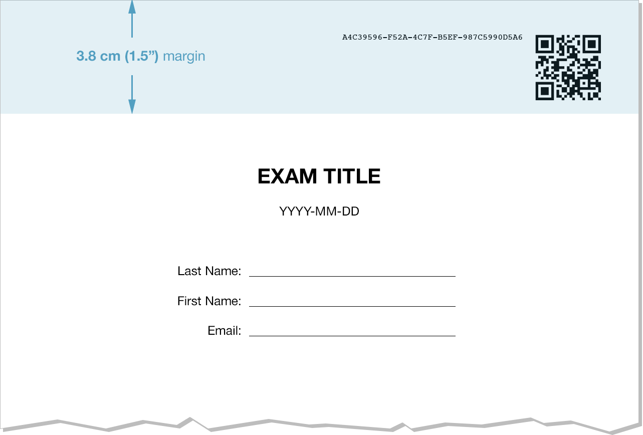 exam template