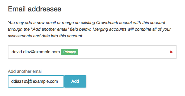 crowdmark merging crowdmark accounts